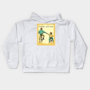 Father and Son Bike Partners Kids Hoodie